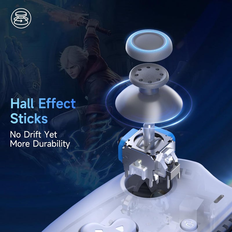 EasySMX M15 Mobile Gaming Controller for Android/iPhone 15 Series,Android Controller with Hall Trigger/Joysticks for Play Minecraft,COD - Image 4